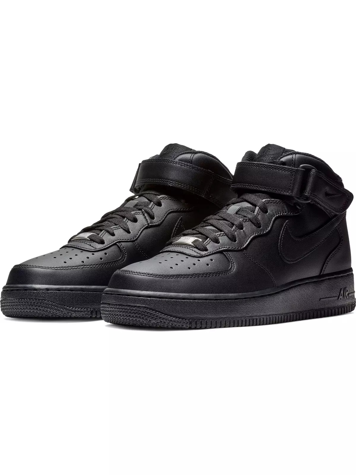 Air Force 1 Mid "Black" Men's Shoe - 3