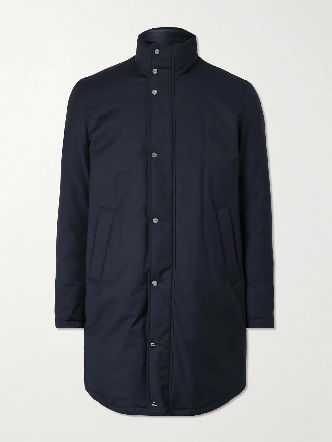 Layered Padded Shell Down Coat - 1