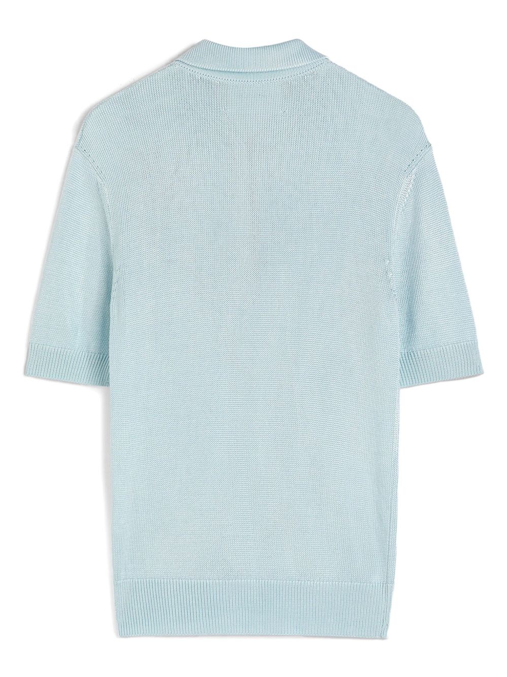 knitted polo shirt - 5