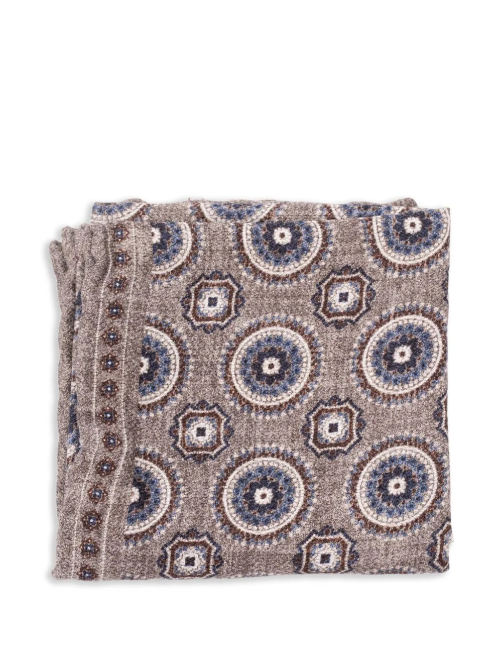 patterned-jacquard pocket square - 1