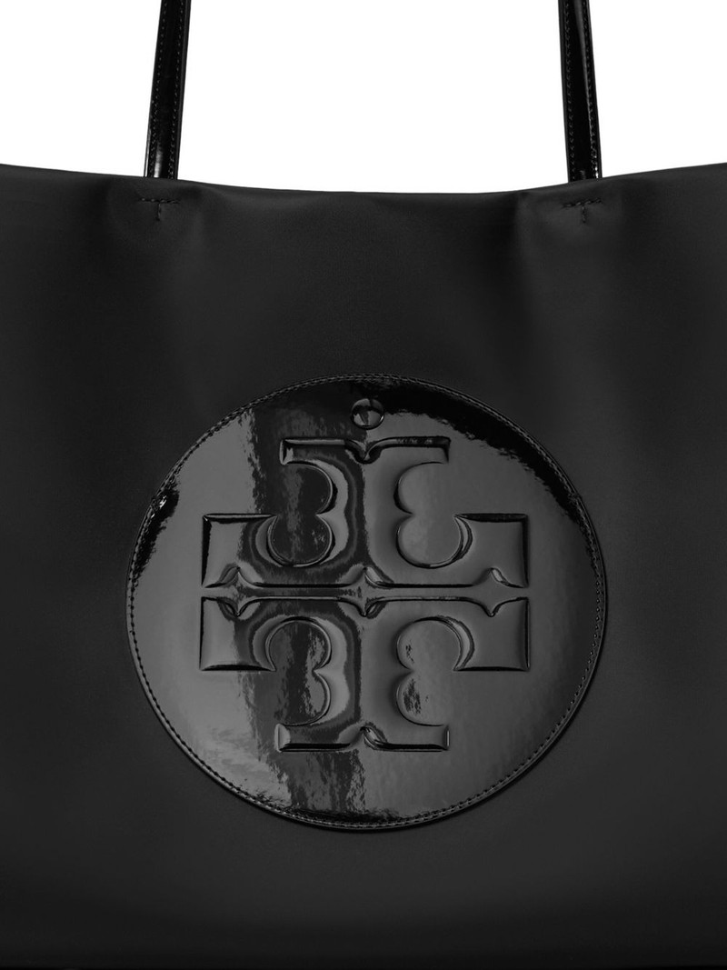 large Ella Patent logo-embossed tote bag 4