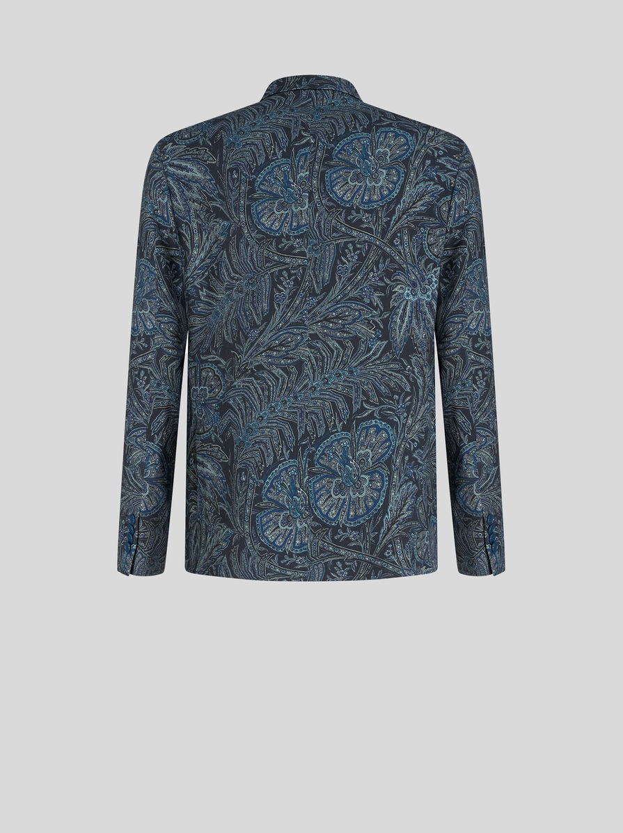 JACKET WITH FOLIAGE PATTERN - 5