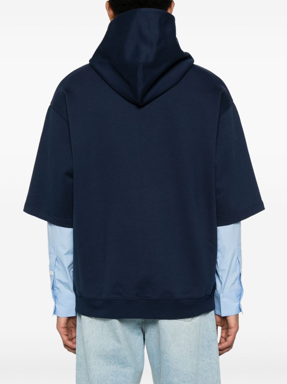 layered-design hoodie - 4