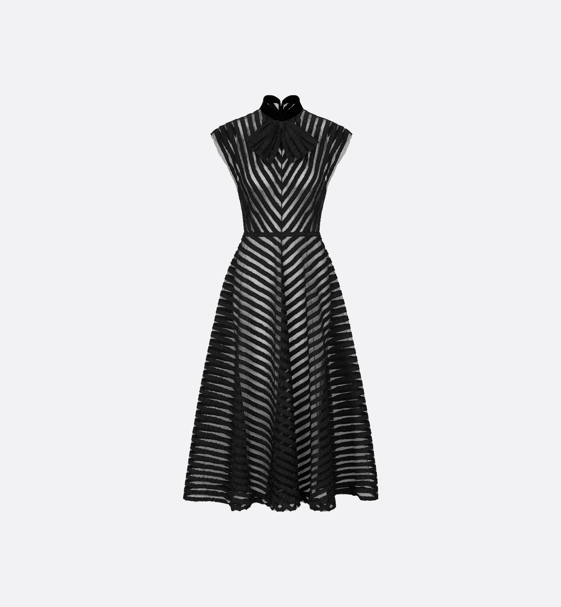 Mid-Length Embroidered Dress - 1