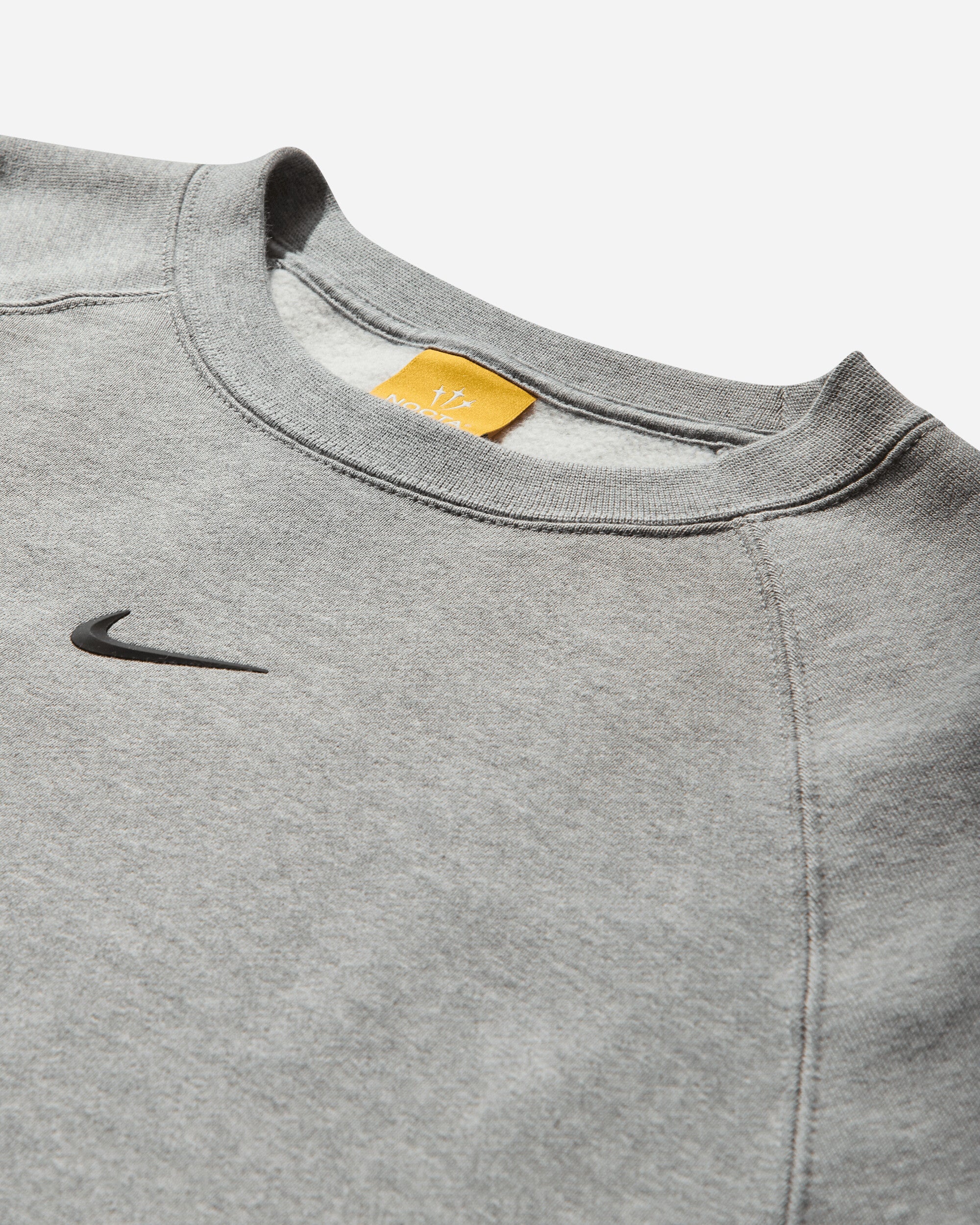Men's NOCTA Fleece Crewneck Sweatshirt Dark Grey Heather - 3