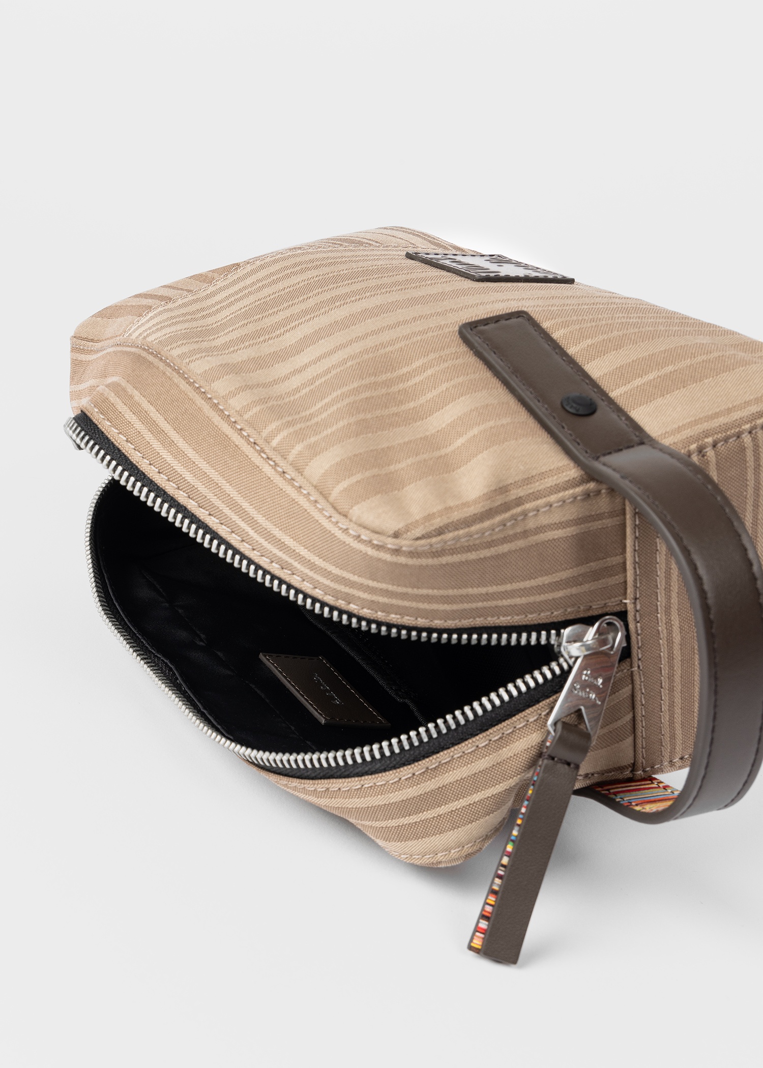 Sand 'Shadow Stripe' Wash Bag - 3