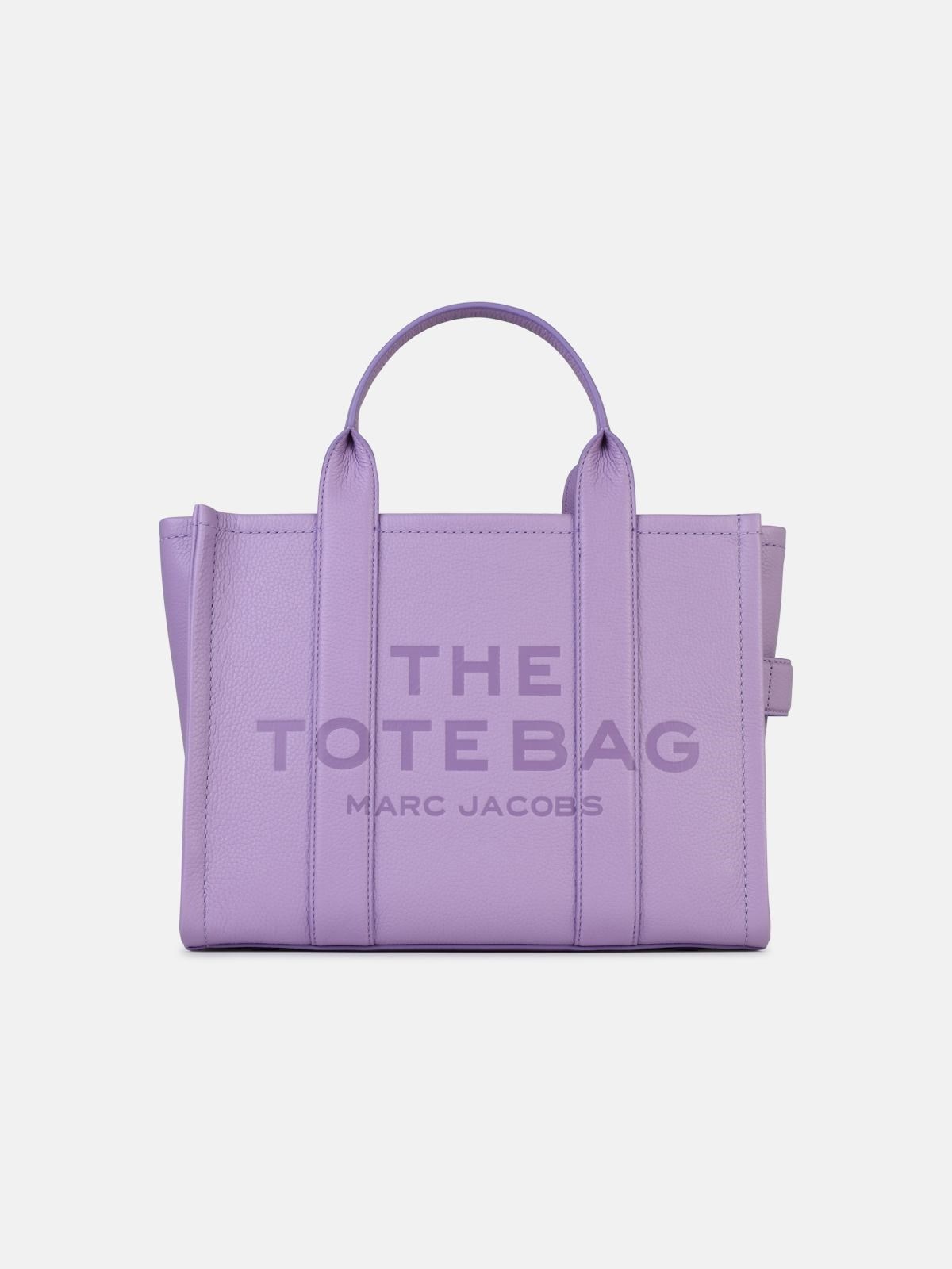 'TOTE' 'MEDIUM' LILAC LEATHER BAG - 1