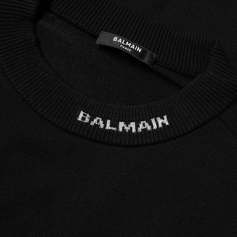 Balmain Logo Merino Crew Knit - 3