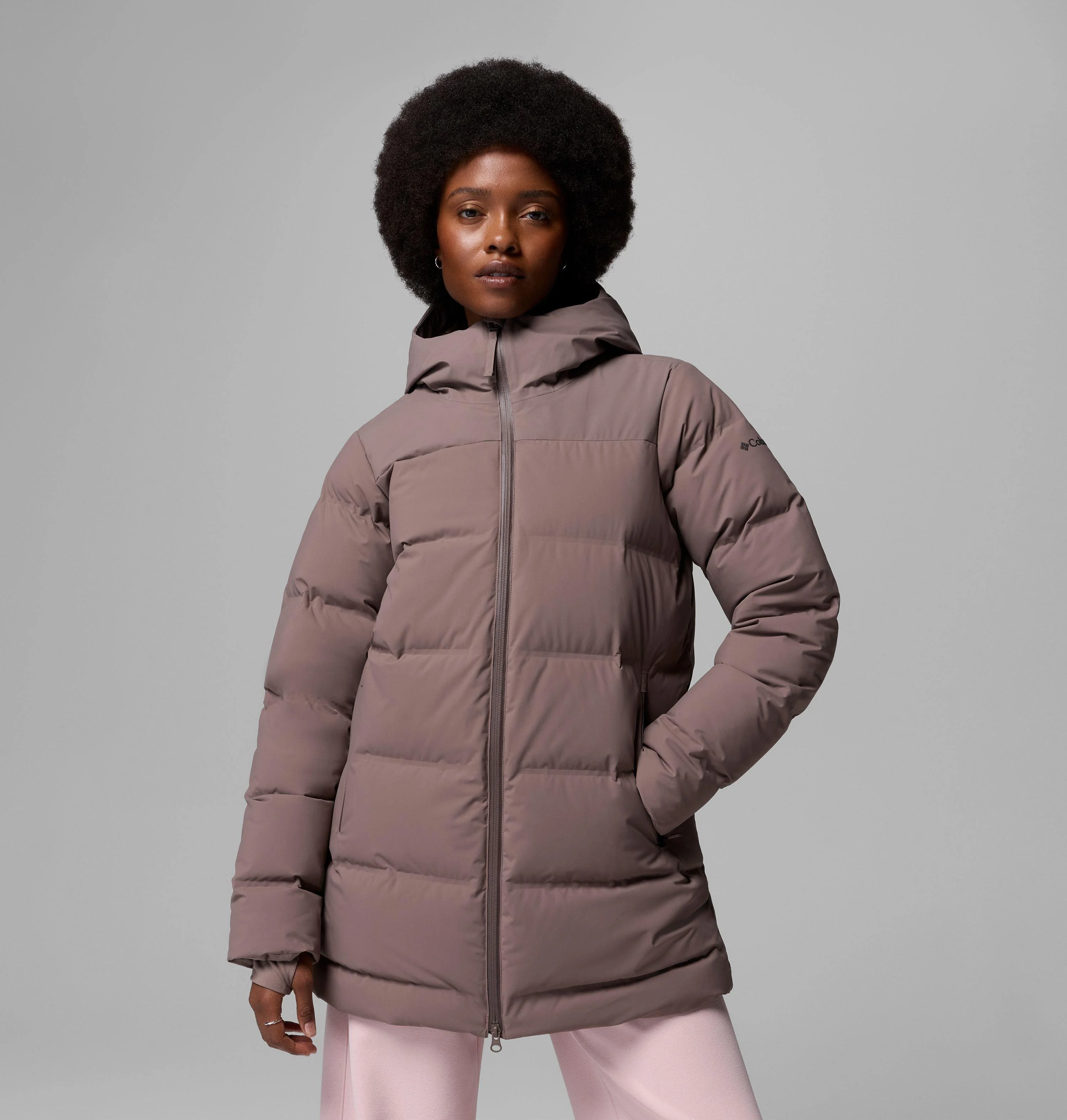 Women's Amaze Puff Heat Seal Mid Hooded Jacket - 1