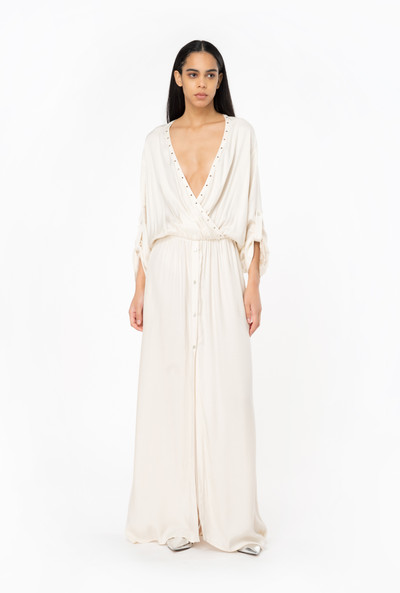 PINKO MAXI DRESS WITH METAL EYELETS outlook