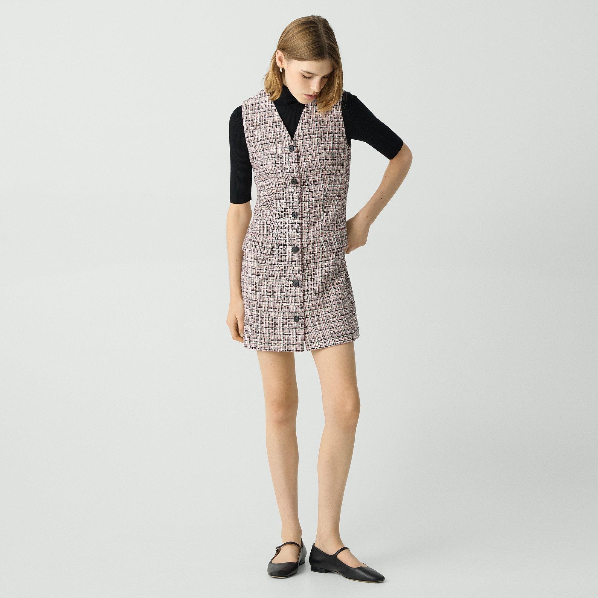 Sleeveless Blazer Dress in Cotton-Blend - 3