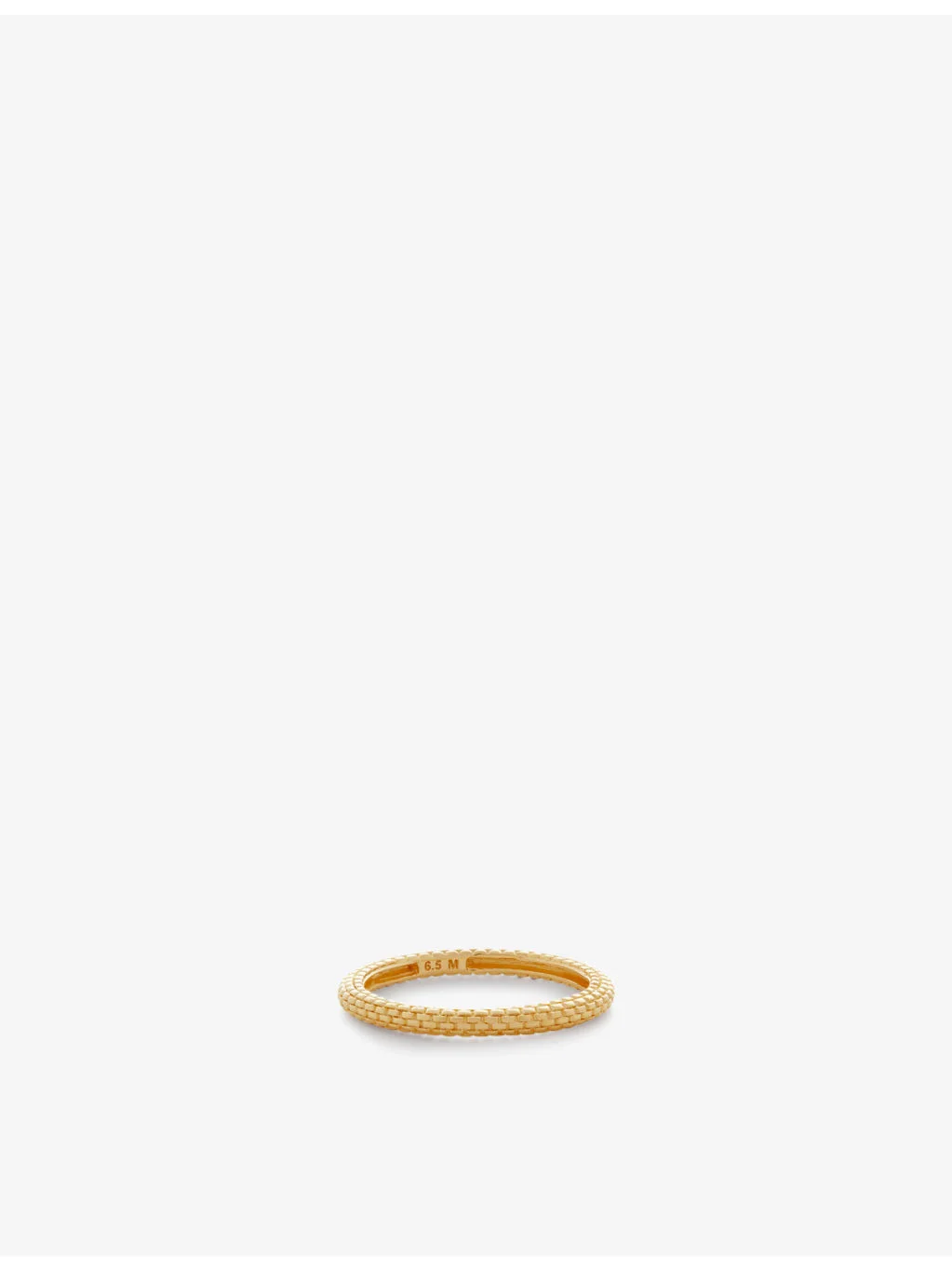 Heirloom 18ct yellow gold-plated vermeil sterling-silver stacking ring - 1