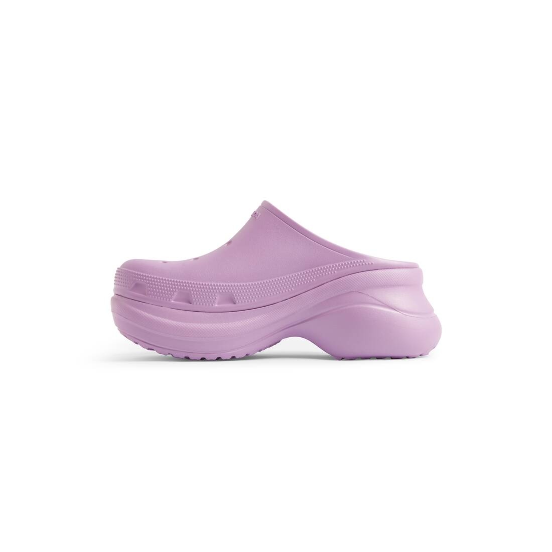 Balenciaga - x Crocs Rubber Platform Clogs - Womens - Light Purple