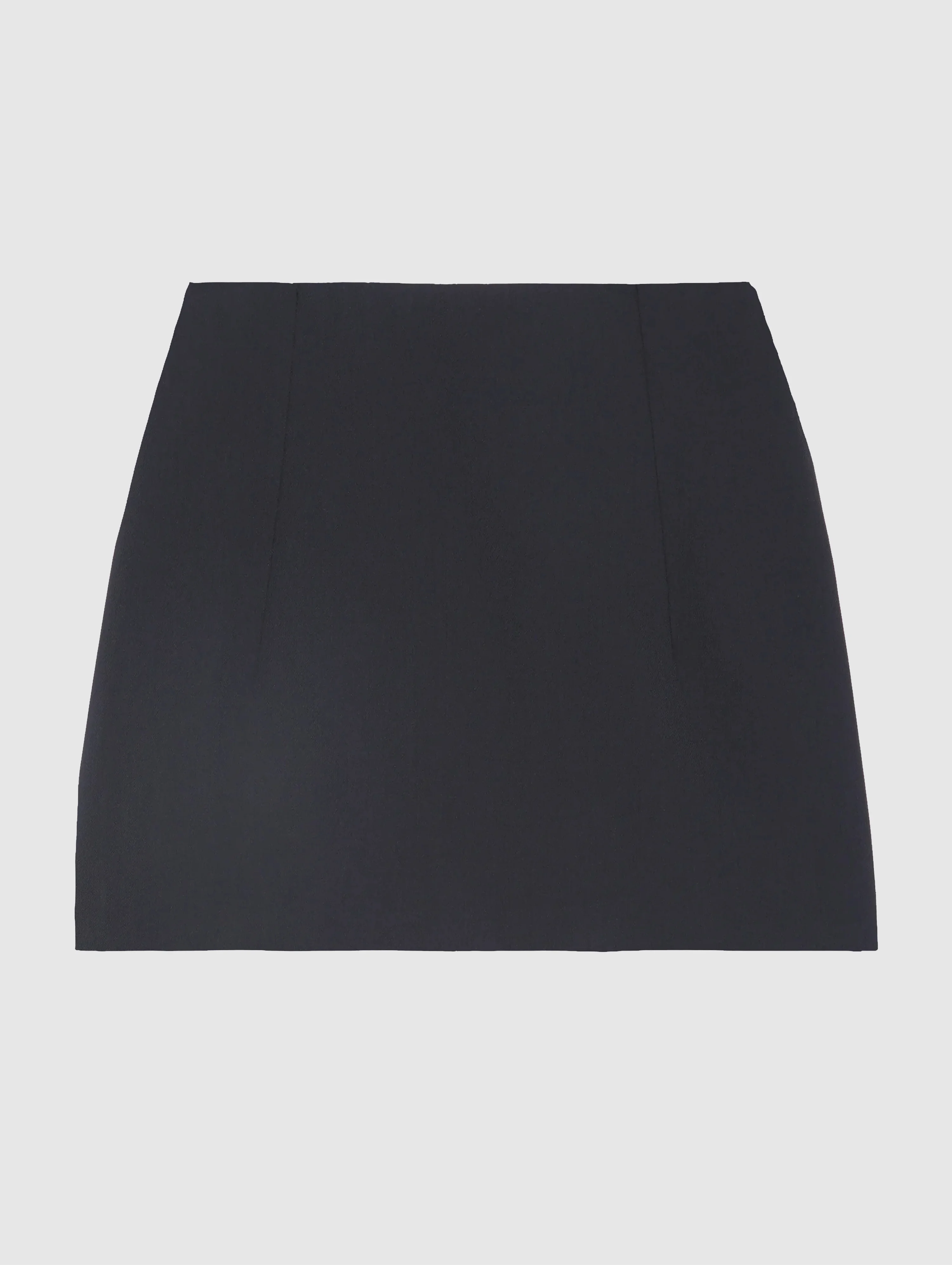 BLACK WOOL VERA MINI SKIRT - 1