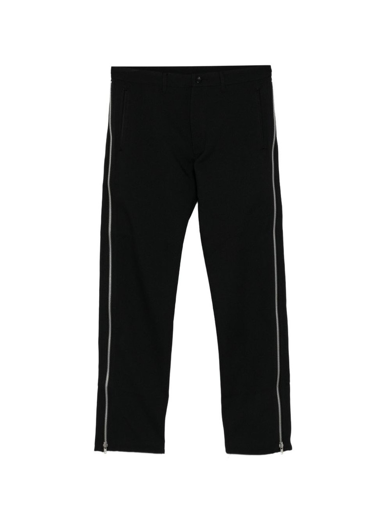 zip-detail trousers 1