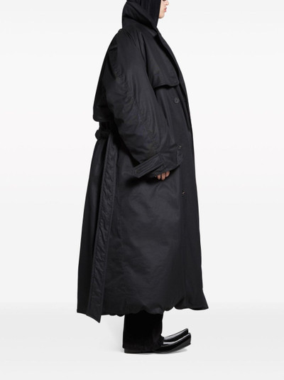 BALENCIAGA belted padded trench coat outlook