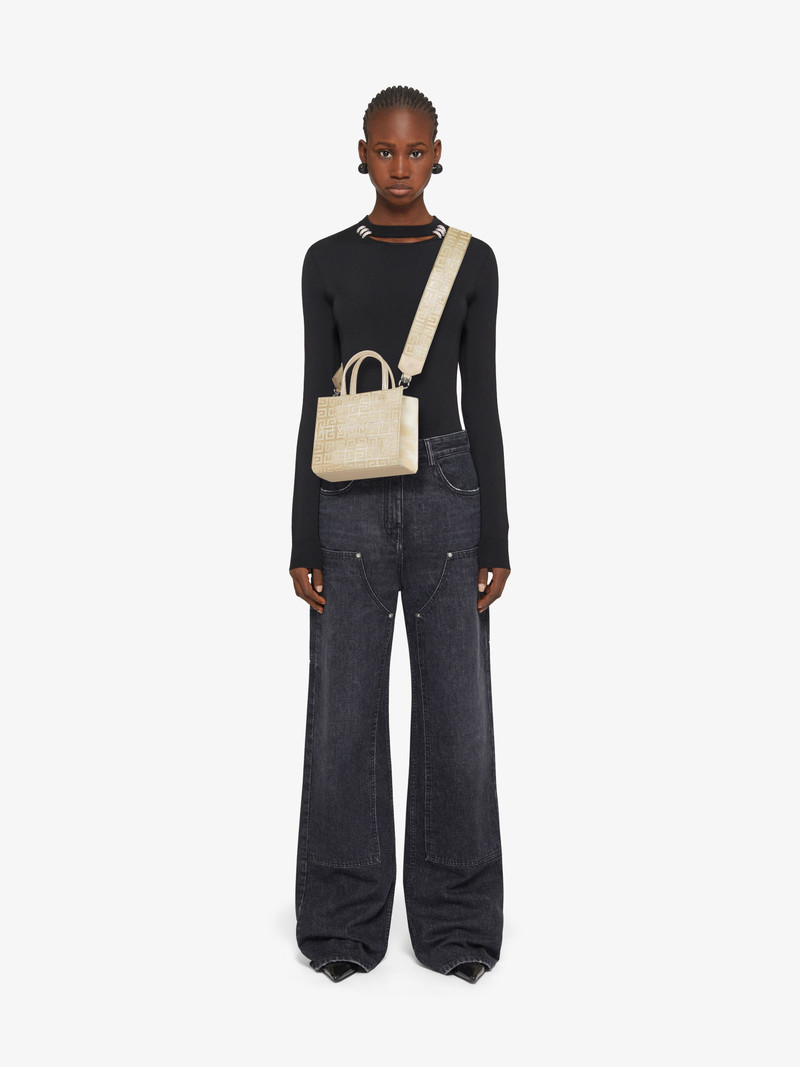 Givenchy MINI G TOTE SHOPPING BAG IN 4G LUREX EMBROIDERY outlook