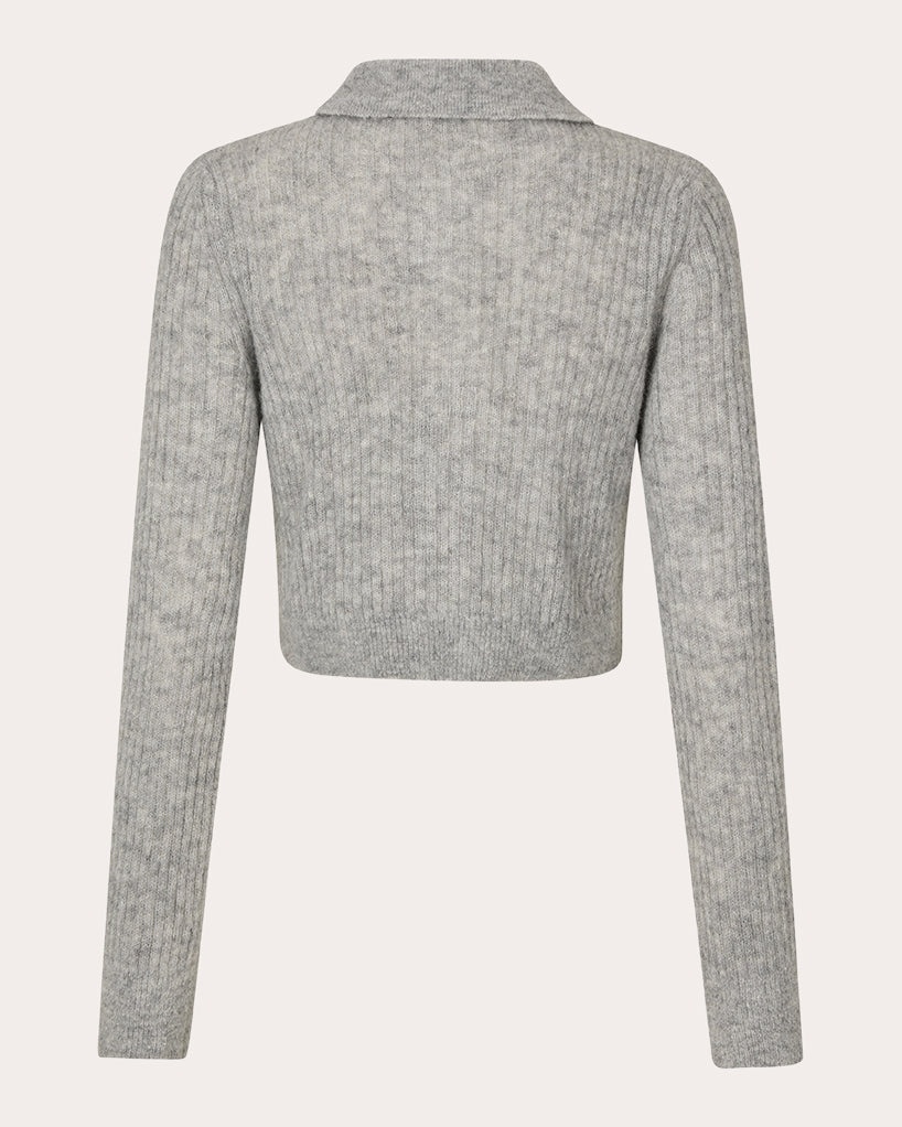 Jacqueline Ribbed Alpaca-Blend Cardigan - 5