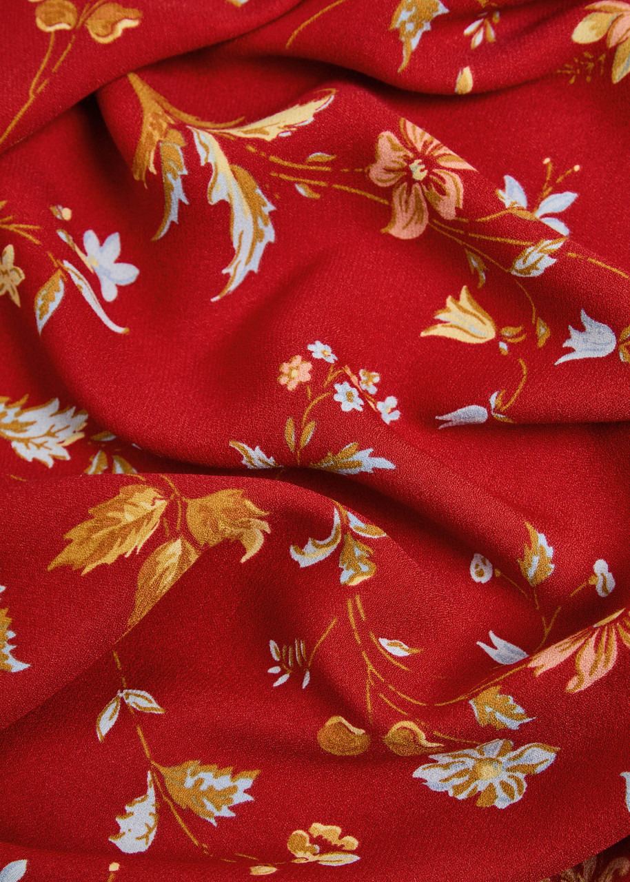 Reformation Camira Floral-print Crepe Midi Dress - 5