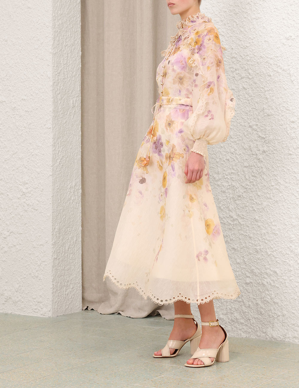 MEMENTO EMBROIDERED MIDI SKIRT - 3