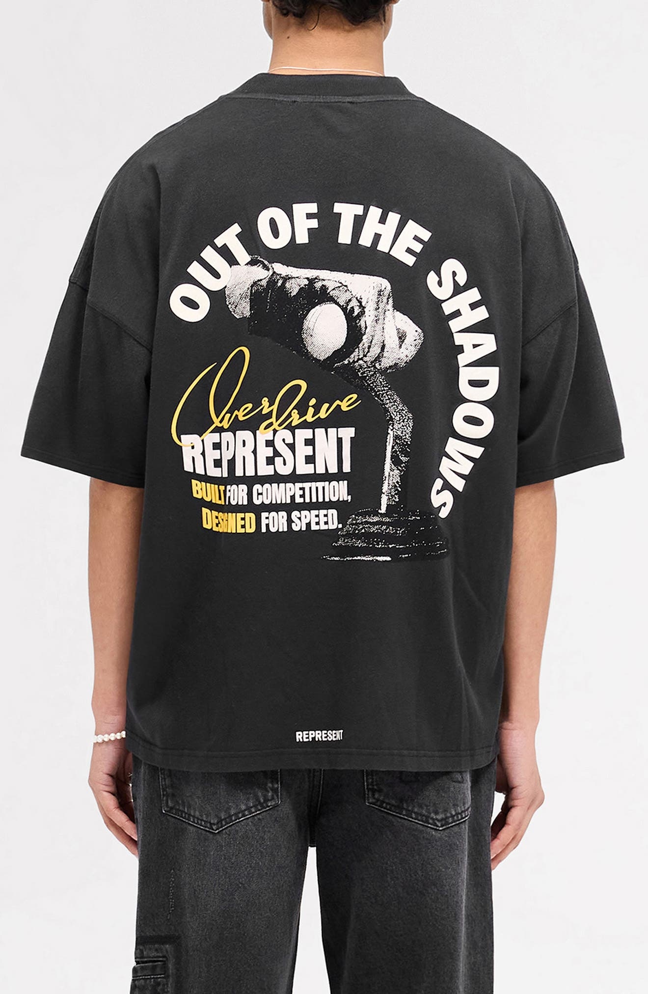 Represent Out of the Shadows Cotton Graphic T-Shirt in Vintage Black at Nordstrom - 2