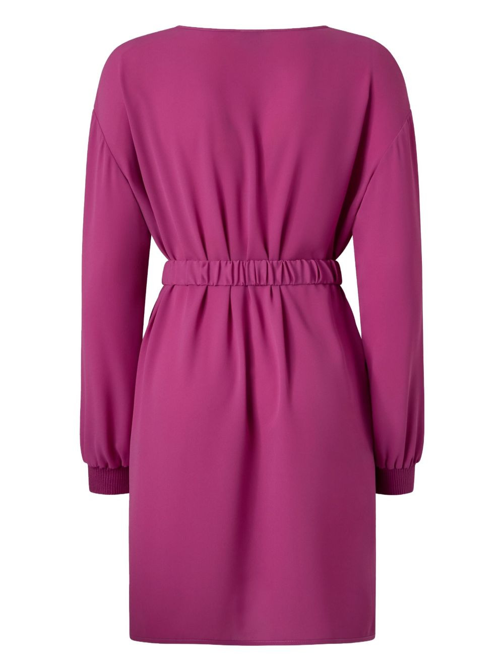 belted balloon-sleeve mini dress - 2
