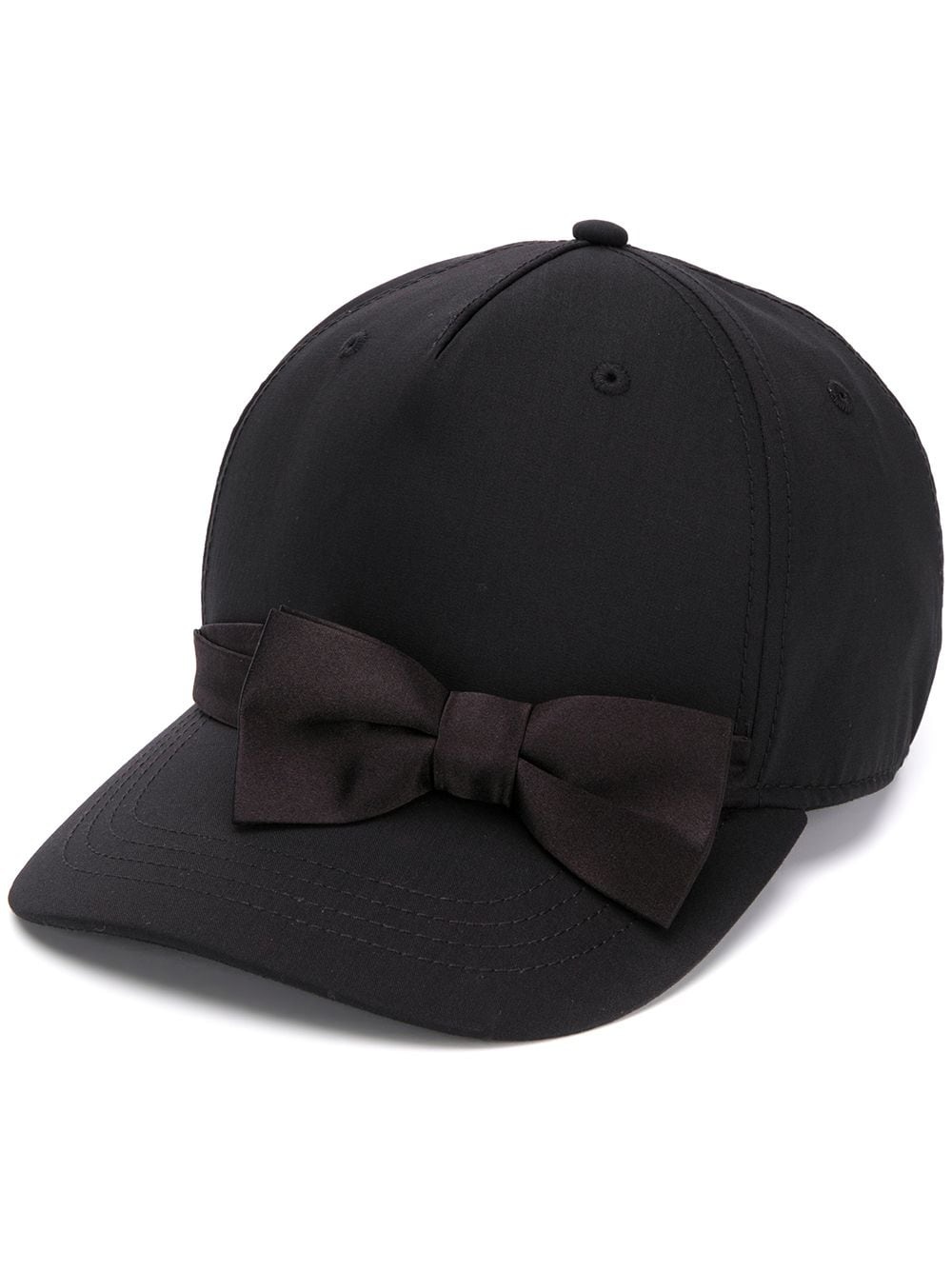 bow detail baseball cap - 1