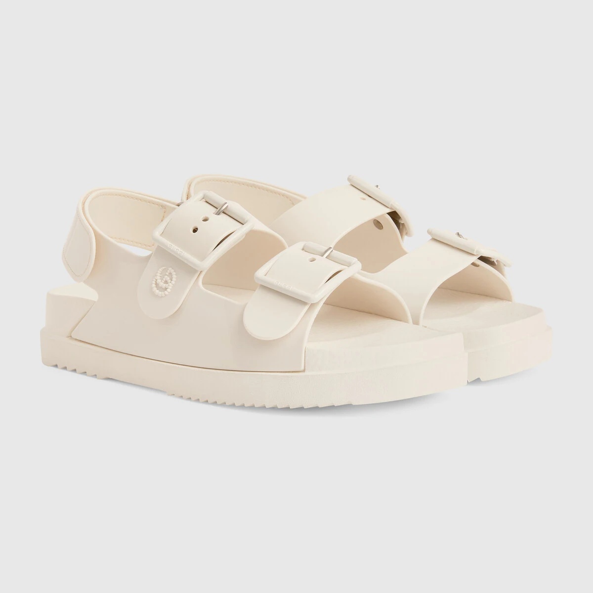 Women's sandal with mini Double G - 2
