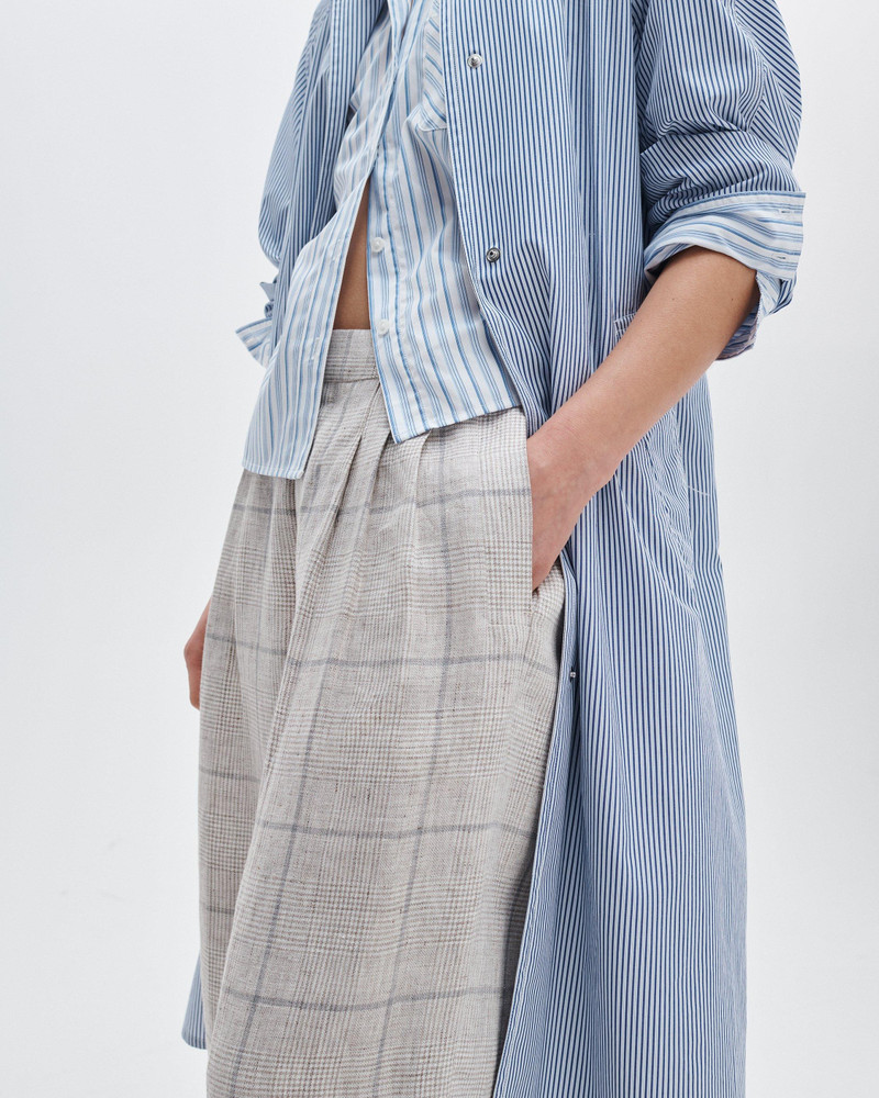 Chappell Plaid Linen Pants 4