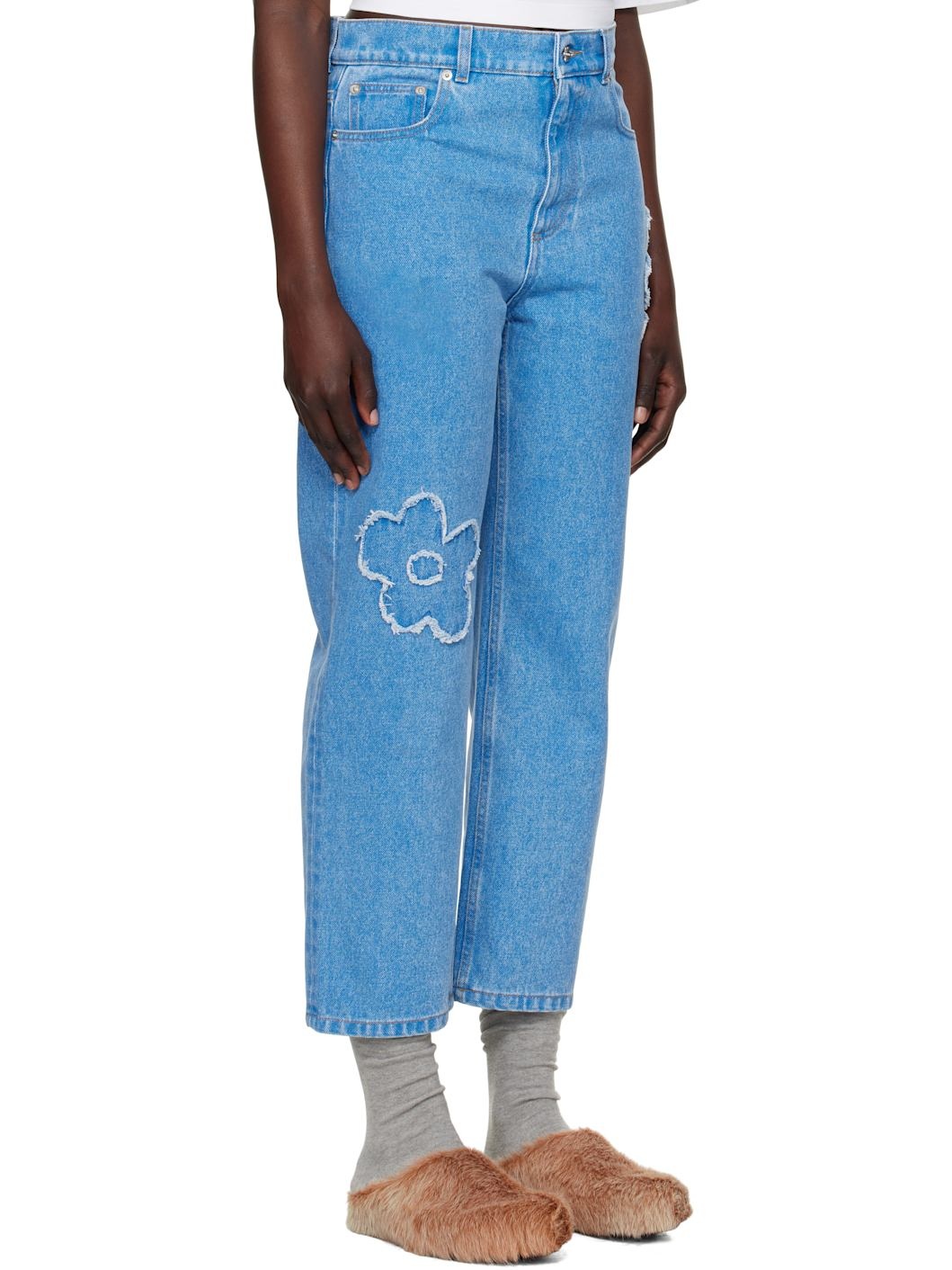 Blue Boyfriend Jeans - 2
