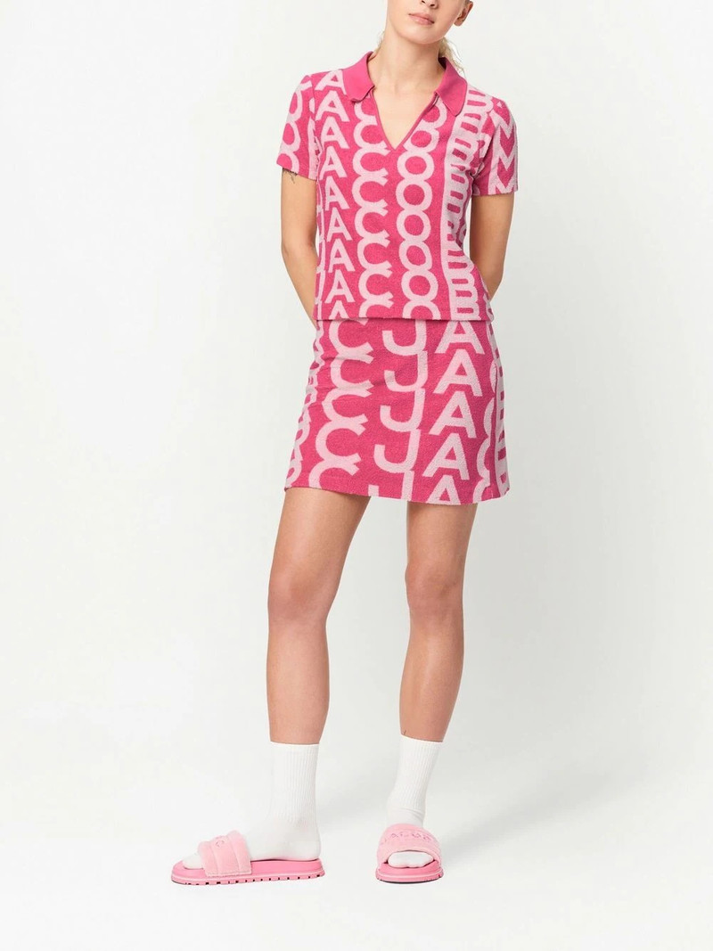 Marc Jacobs monogram-print Terry mini skirt outlook
