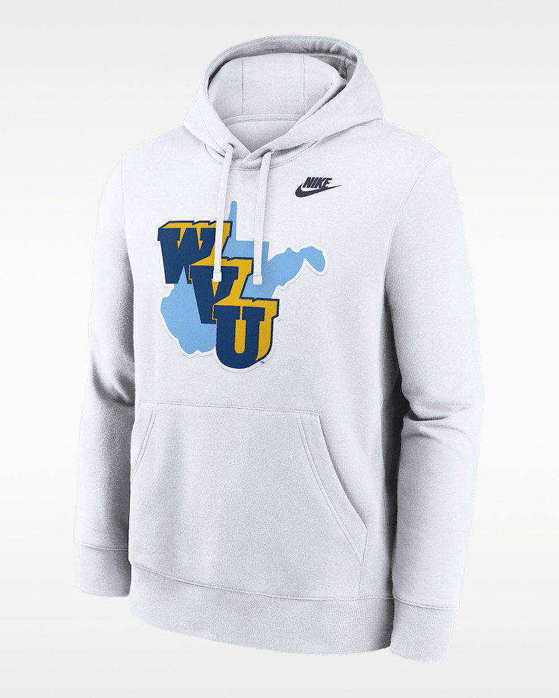 West Virginia 1965 Throwback Club Men's Nike College Pullover Hoodie 1