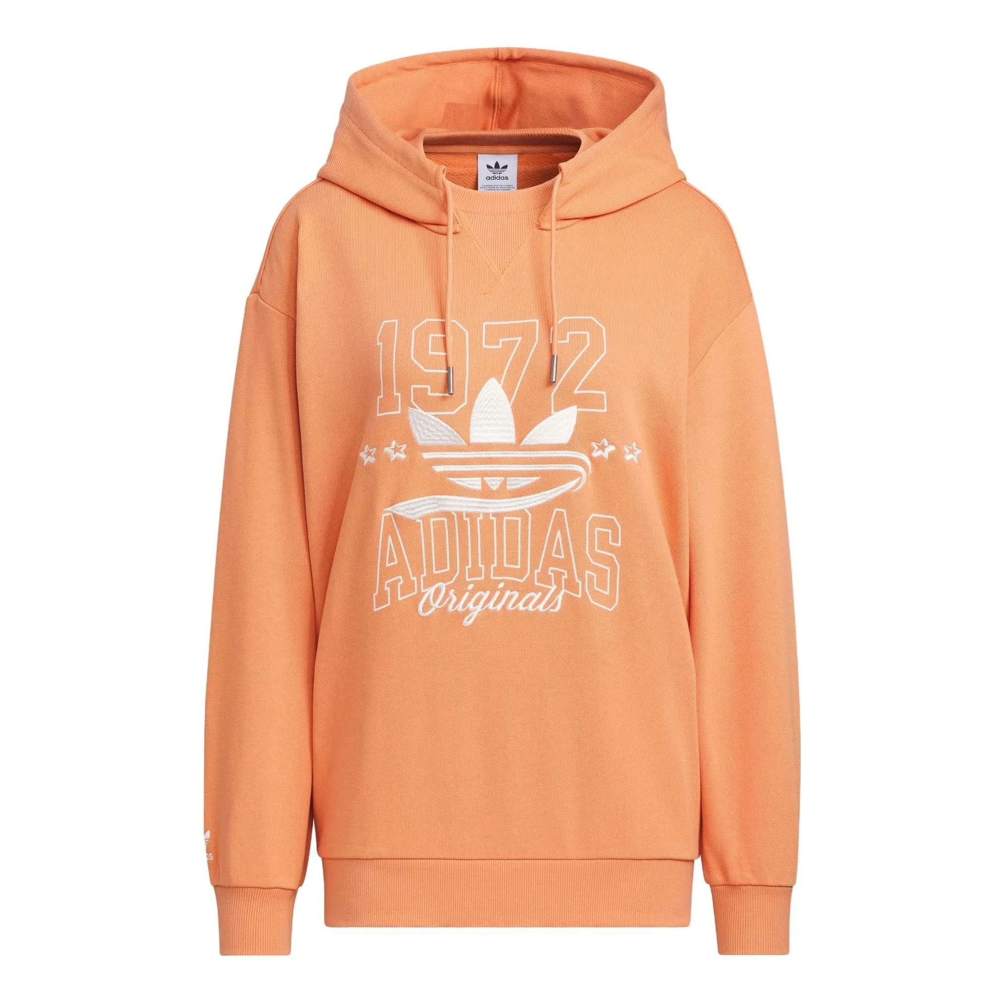 (WMNS) adidas originals Logo Sportswear Hoodie 'light khaki brown' IW9413 - 1