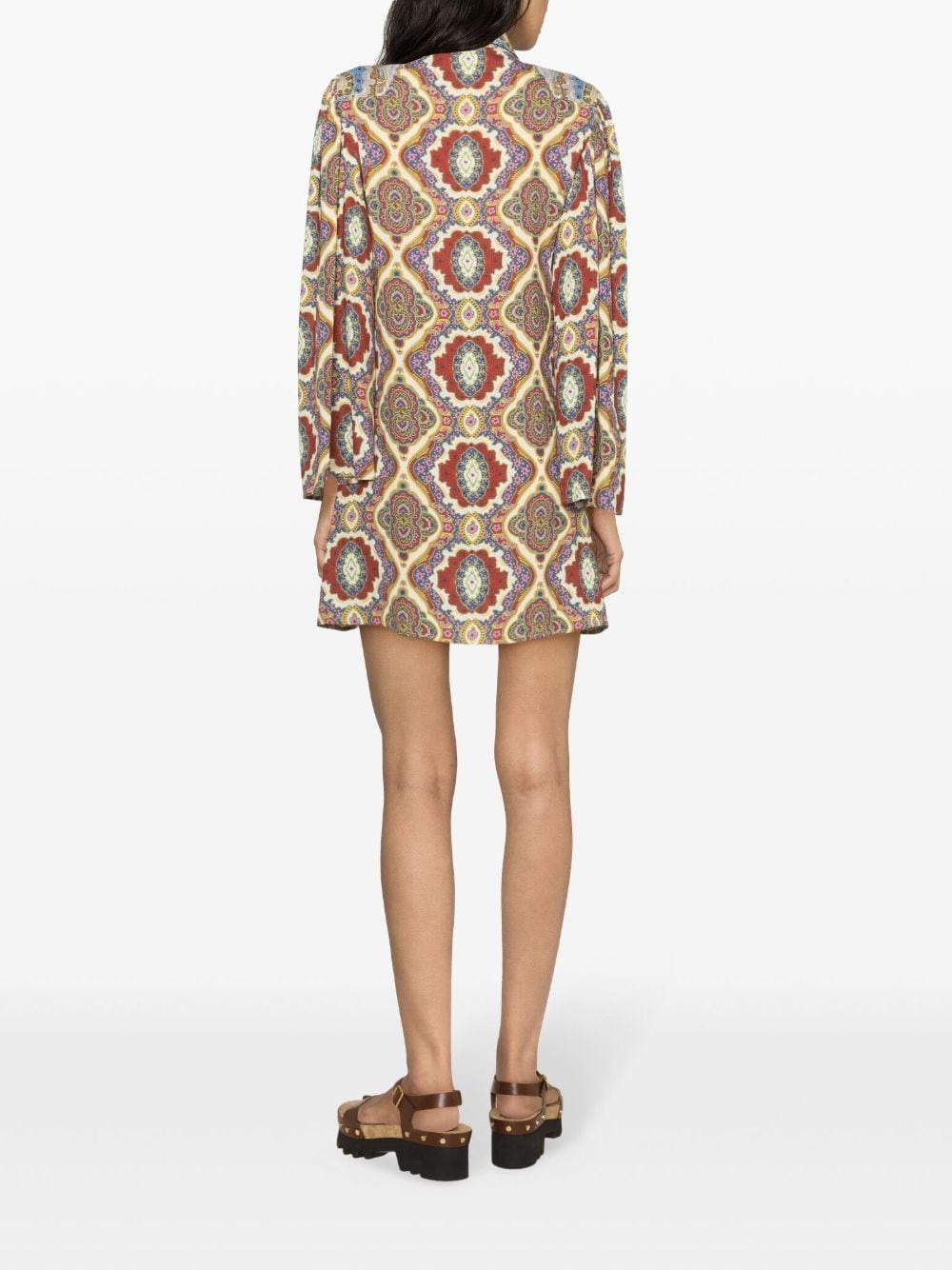 graphic-print cady shirtdress - 4