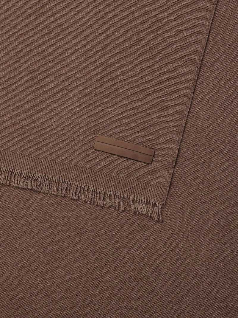 ZEGNA BROWN CASHMERE SCARF outlook