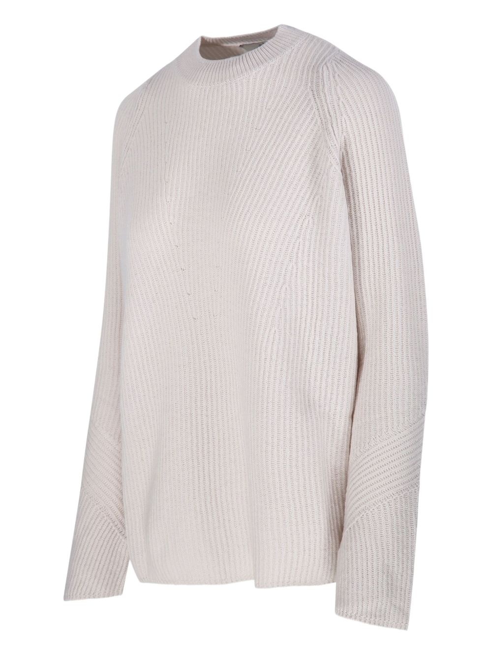 ribbed-knit raglan-sleeve sweater - 3