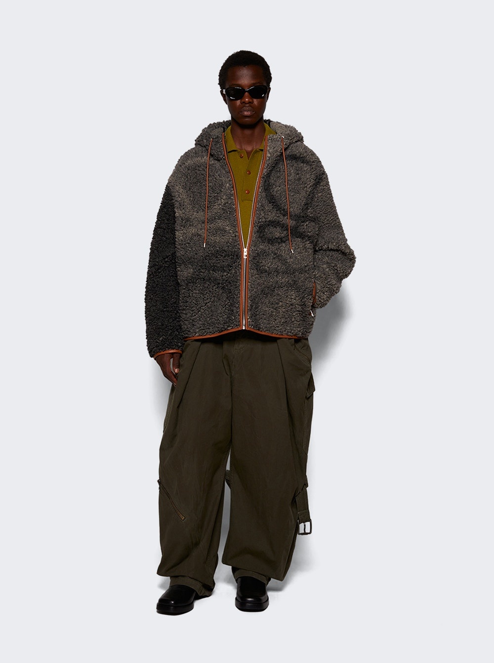 Balloon Cargo Trousers Deep Olive - 2