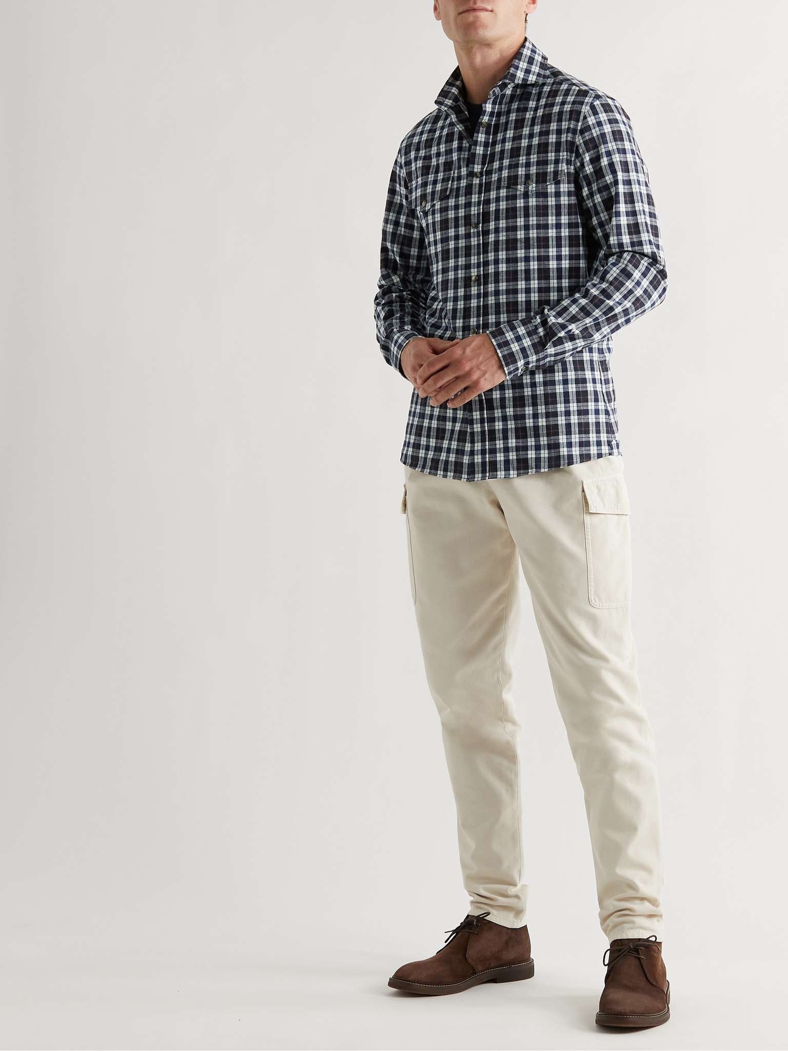 Checked Cotton-Flannel Shirt - 2