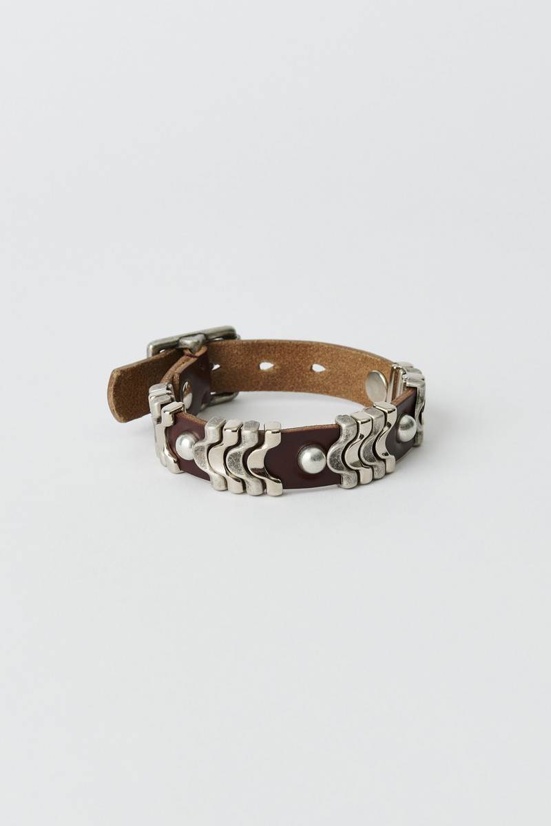 Wave Bracelet Burgundy Chromexcel Leather 1