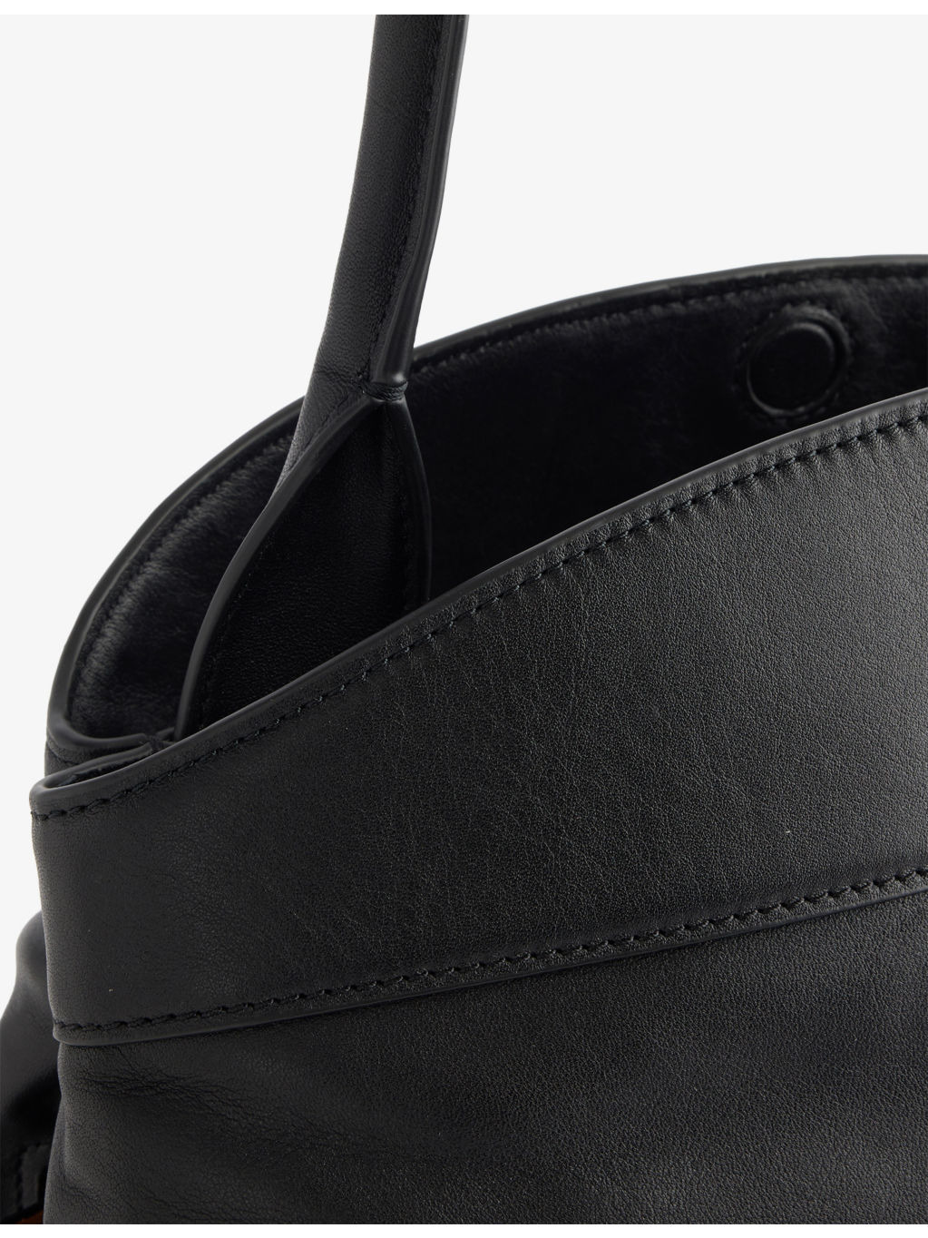 Debossed-Logo Dakota Leather Satchel Bag - 7