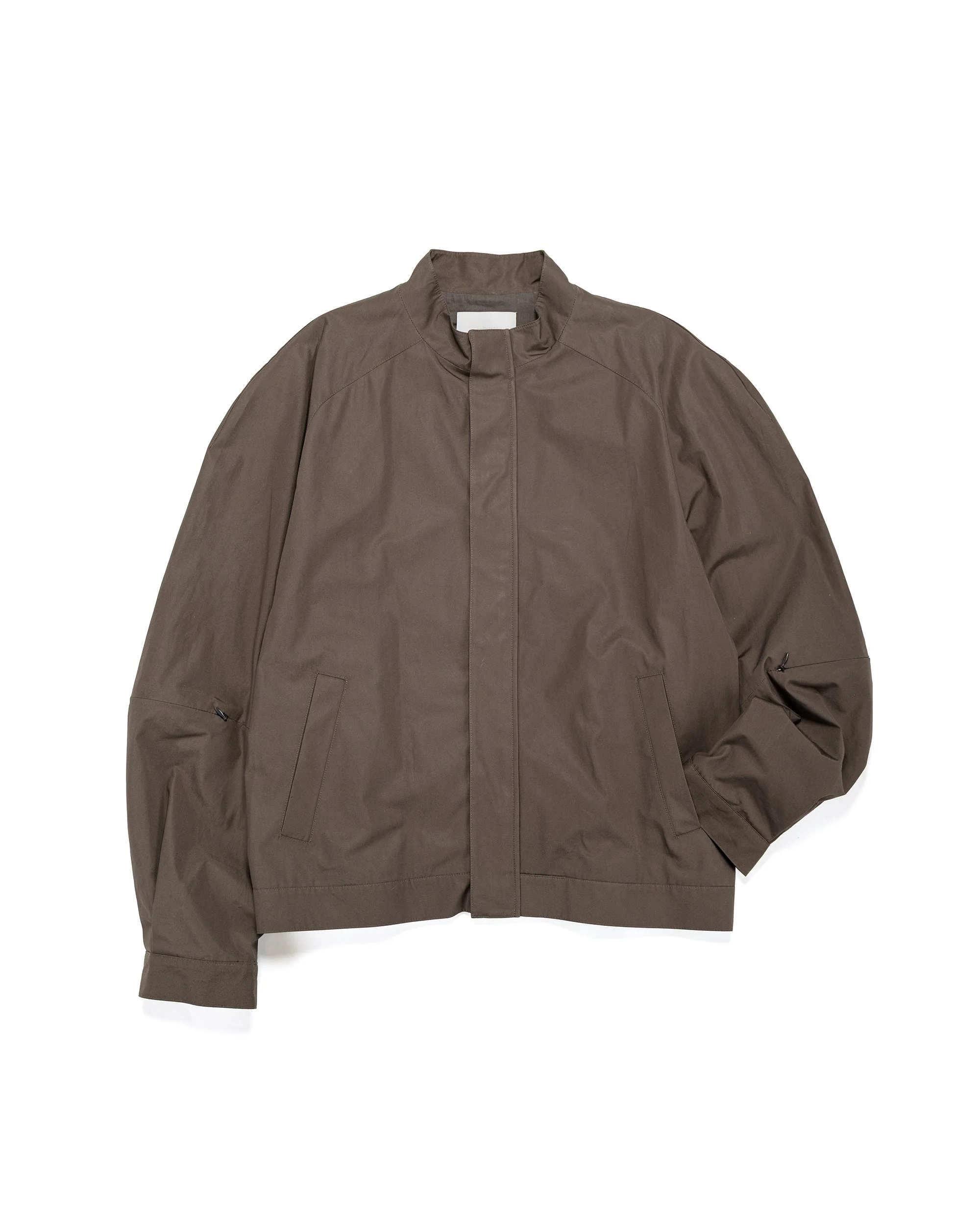 Raglan Cotton Zip Jumper Brown - 1