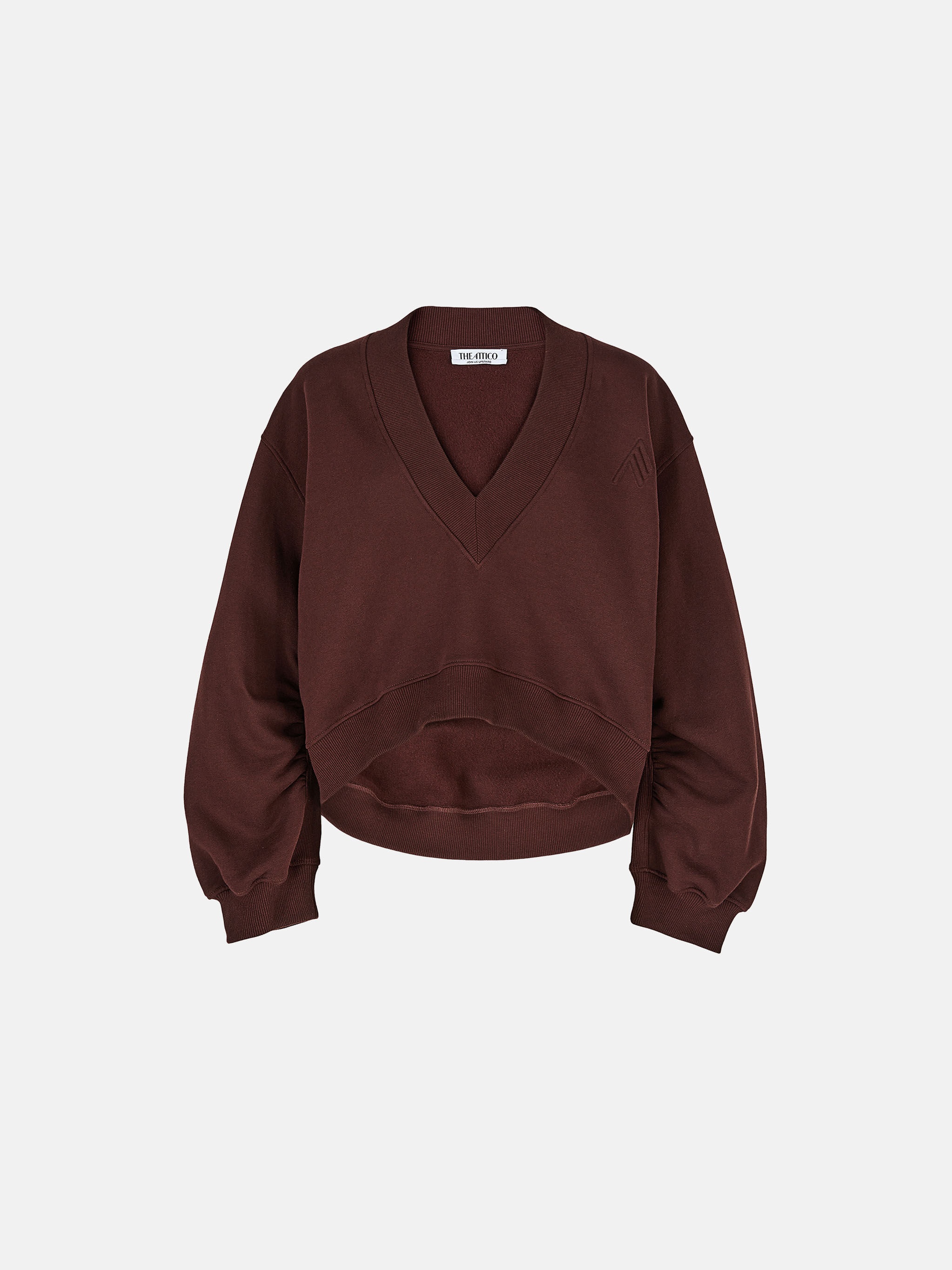 DARK BROWN SWEATSHIRT - 1