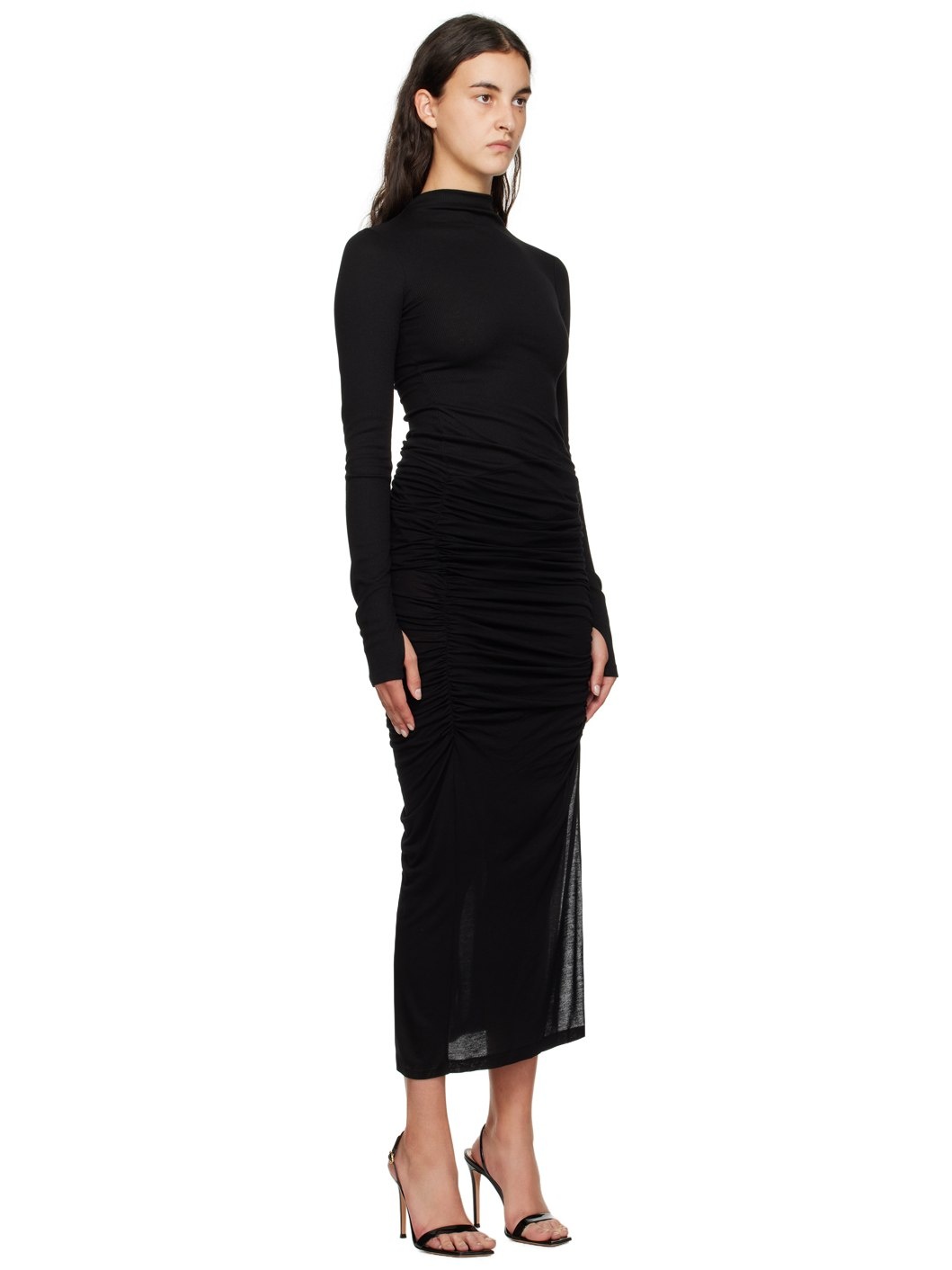 Black Combo Maxi Dress - 2