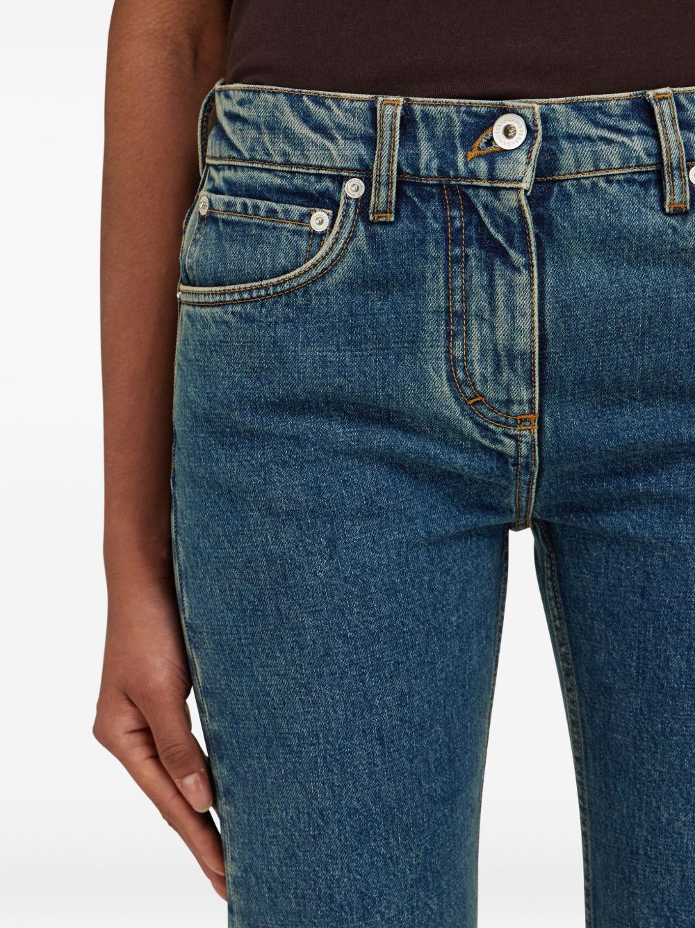 stonewash five-pocket jeans - 5