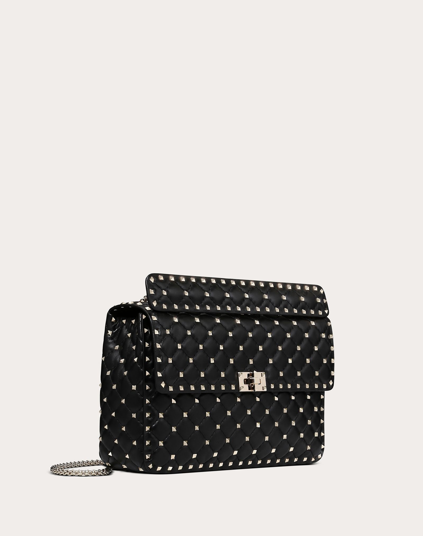 Large Rockstud Spike Nappa Leather Bag - 2