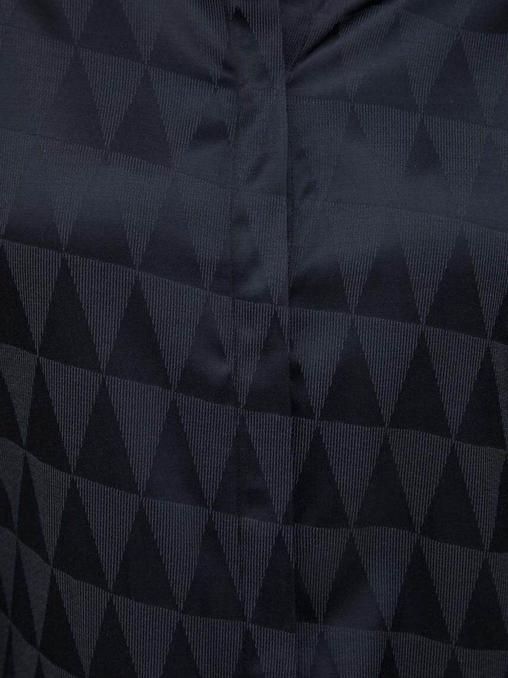 geometric-print shirt midi dress - 4