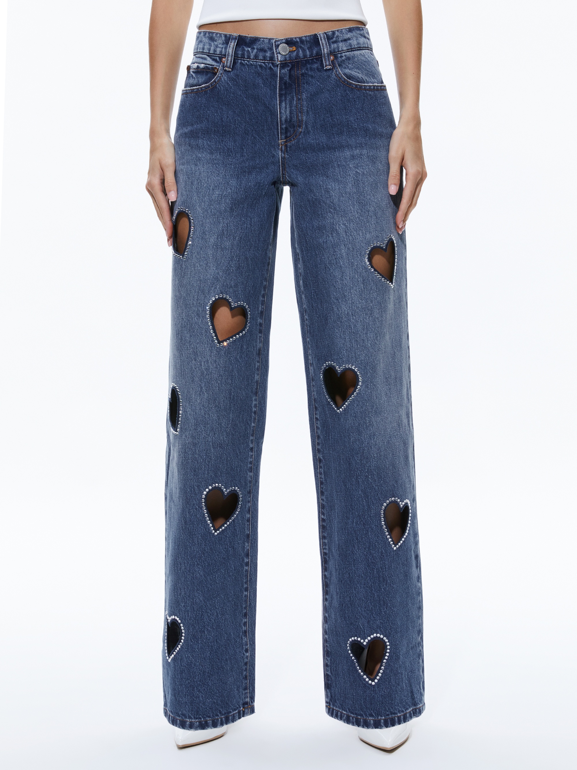 KARRIE EMBELLISHED HEART JEAN - 4