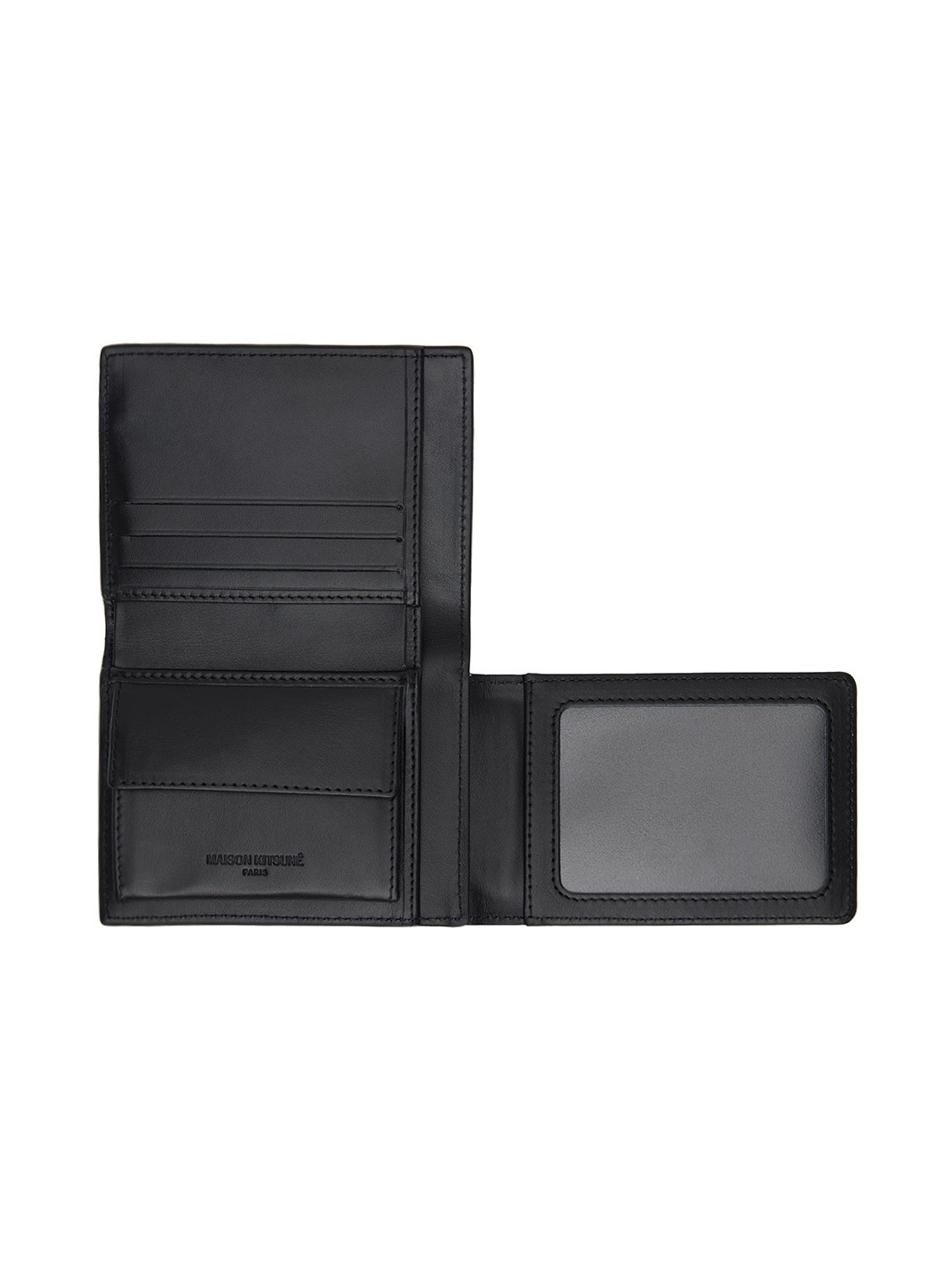 Black Fox Head Trifold Wallet - 3