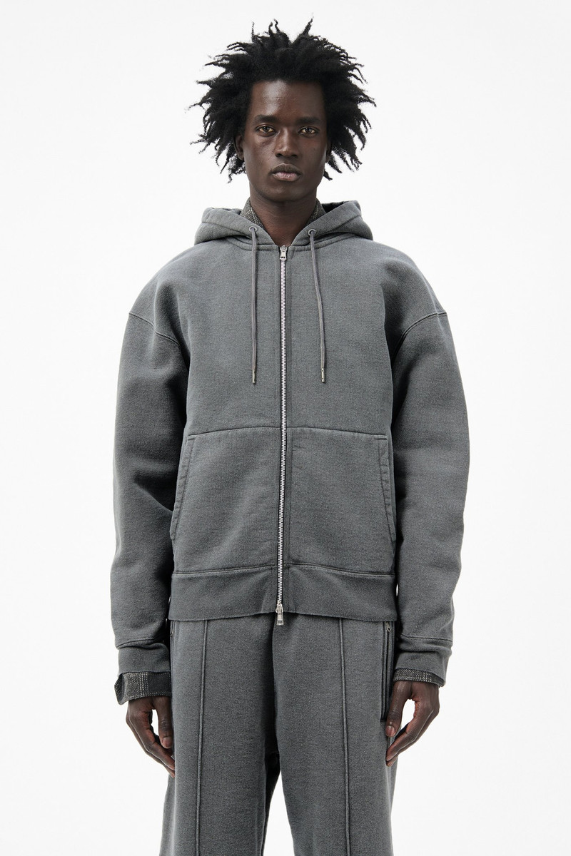 Rascal Hood Worn Black Hefty Fleece 3