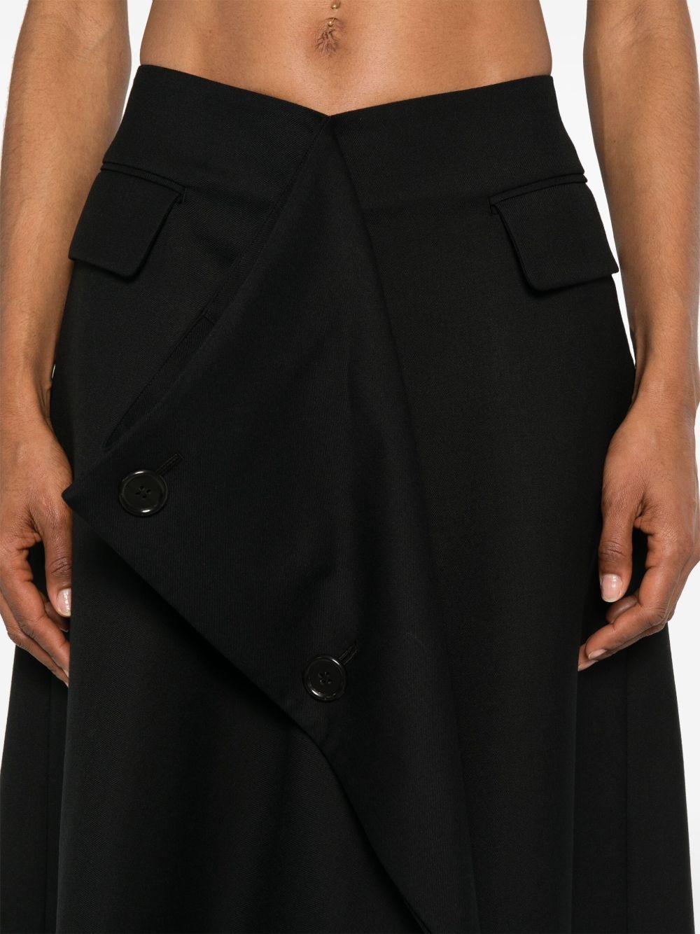 wool midi skirt - 5